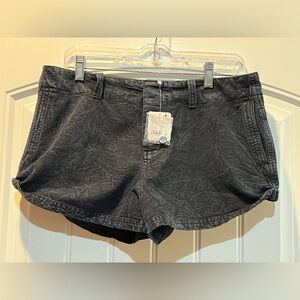 NWT Free People Black/noir Shorts Size 8 Retail $88
